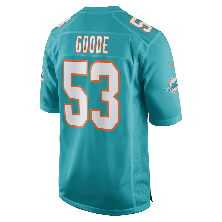 Custom #53 Aqua MIA Football Shirt Top
