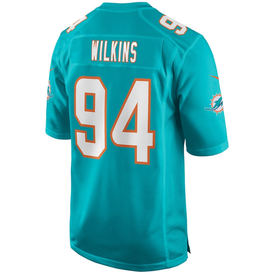 Custom #94 Aqua MIA Football Shirt Top