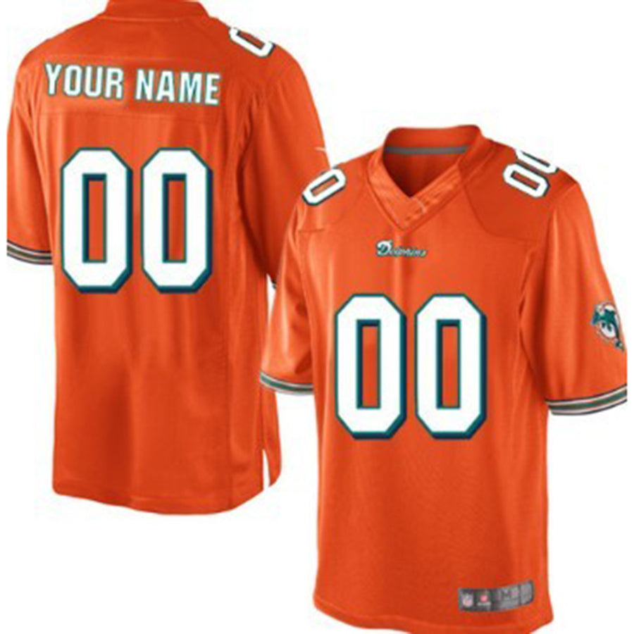Custom Orange MIA Football Shirt Top