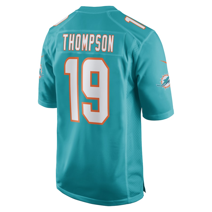 Custom #19 Aqua MIA Football Shirt Top