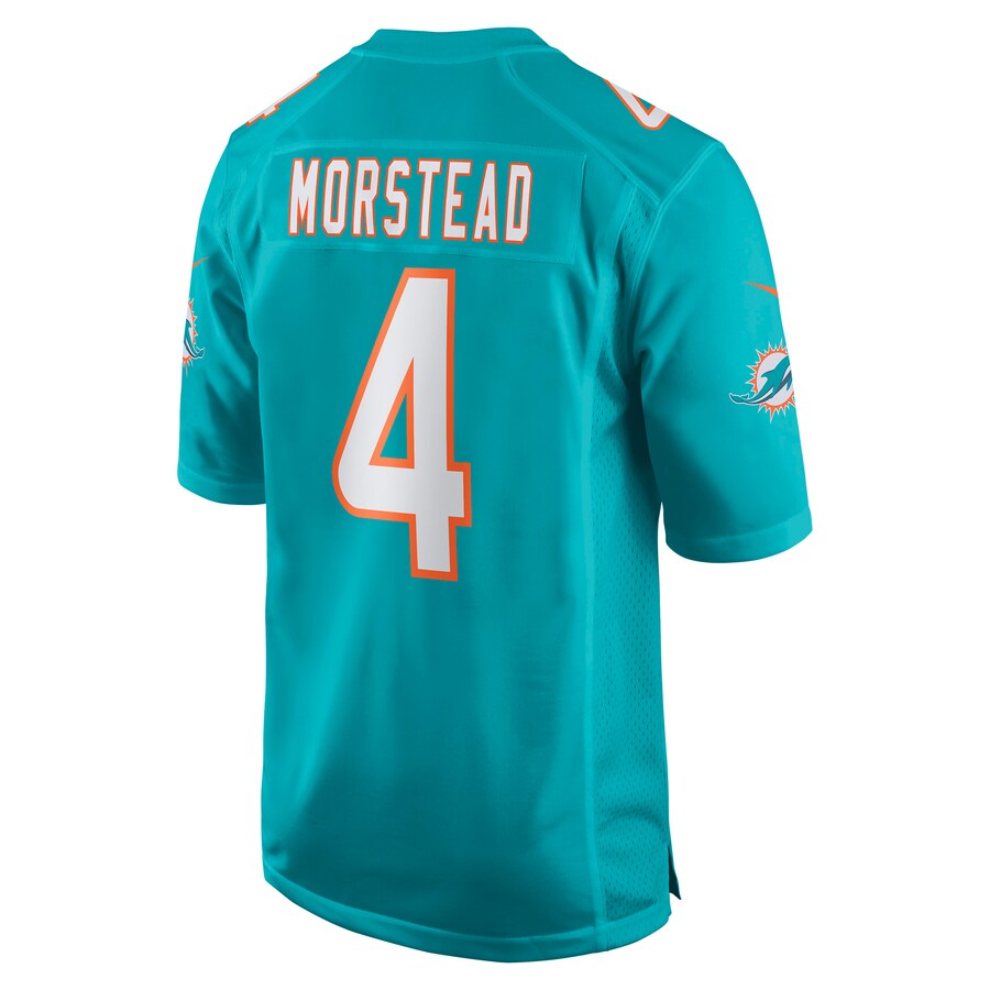 Custom #4 Aqua MIA Football Shirt Top