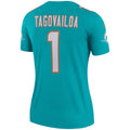 Custom #1 Aqua MIA Football Shirt Top