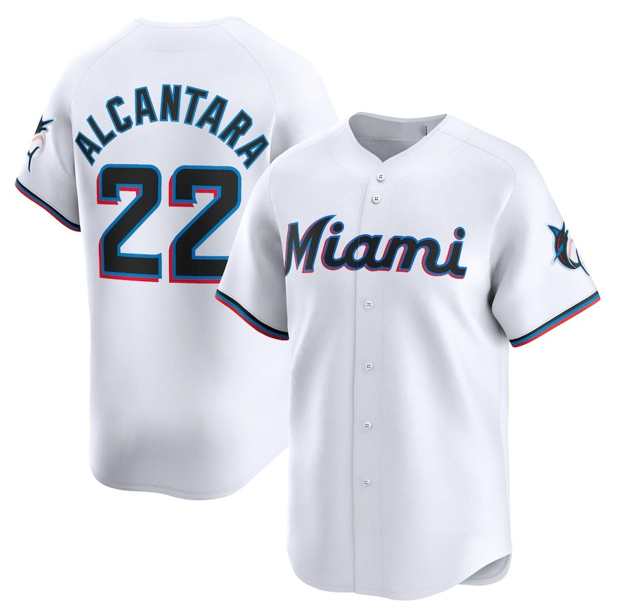 Custom #22 White MIA Baseball Shirt Top