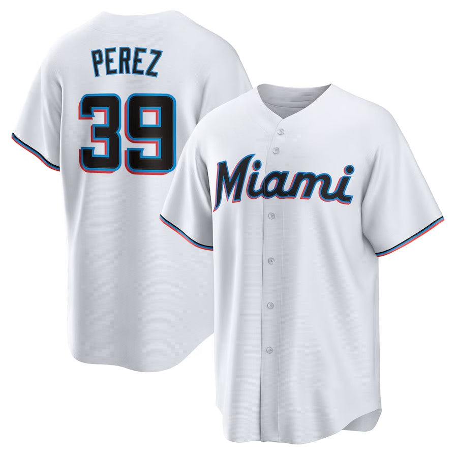 Custom #39 White MIA Baseball Shirt Top