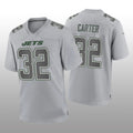 Custom #32 Gray NYJ Football Shirt Top