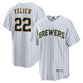 Custom #22 White MIL Baseball Shirt Top
