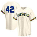 Custom Cream 2025 Jackie Robinson Day MIL Baseball Shirt Top