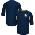 Custom Navy MIL Baseball Shirt Top