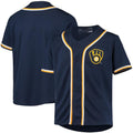 Custom Navy MIL Baseball Shirt Top