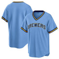 Custom Powder Blue MIL Baseball Shirt Top