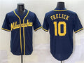 Custom #10 Navy MIL Baseball Shirt Top