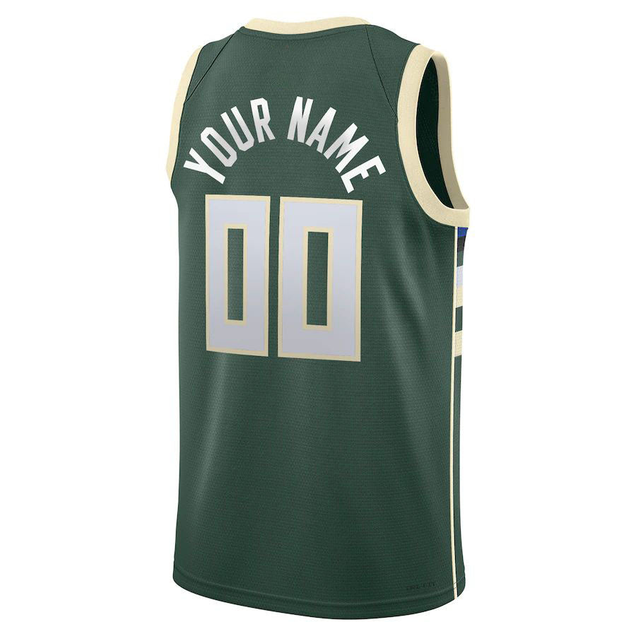 Custom #22 Hunter Green 2021 MIL Basketball Shirt Top