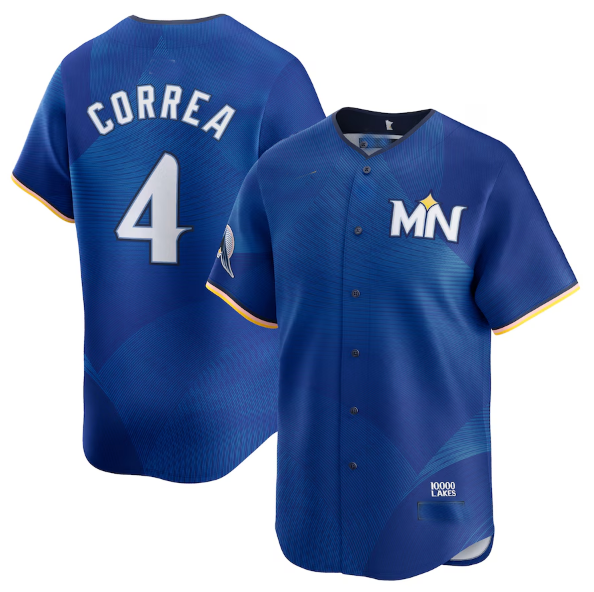 Custom #4 2024 City Connect MIN Baseball Shirt Top