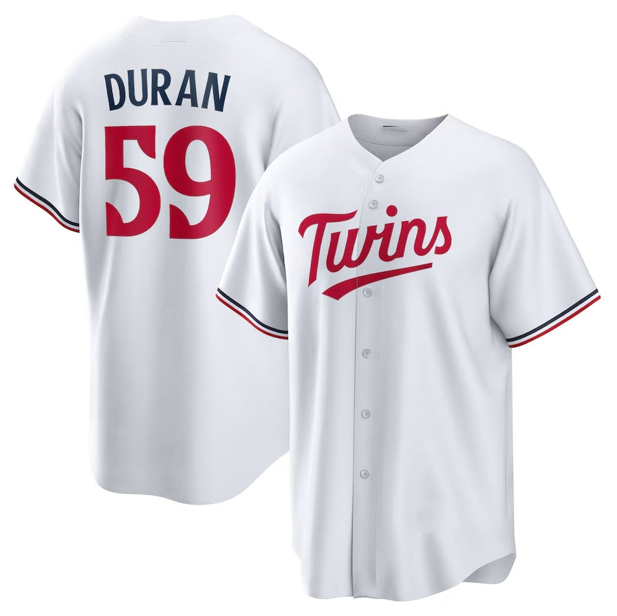 Custom #59 White MIN Baseball Shirt Top
