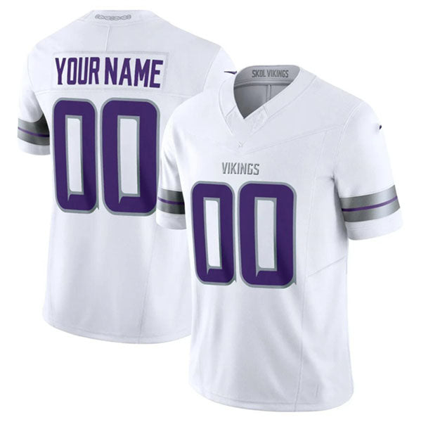 Custom White MIN Football Shirt Top