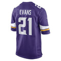Custom #21 Purple MIN Football Shirt Top