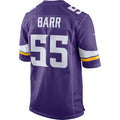Custom #55 Purple MIN Football Shirt Top