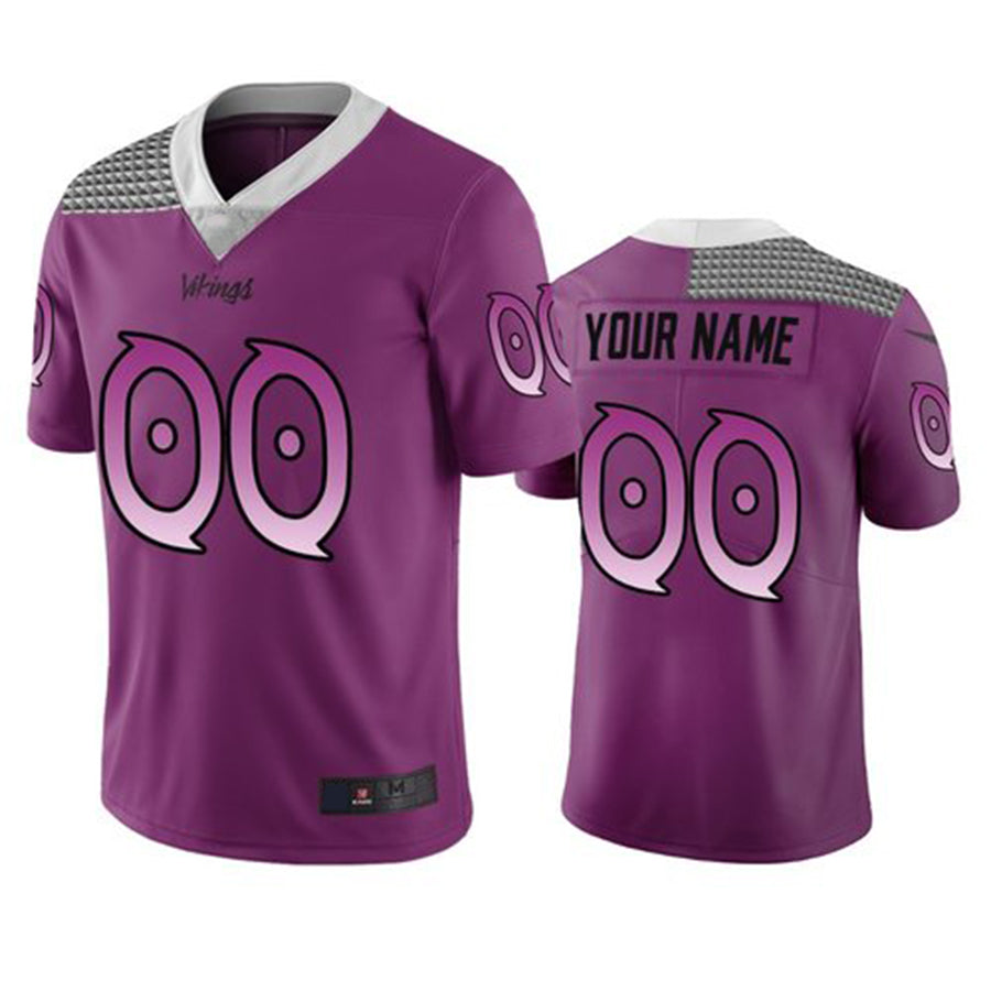 Custom Purple MIN Football Shirt Top
