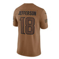 Custom #18 Brown 2023 MIN Football Shirt Top