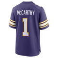 Custom #1 Purple 2024 MIN Football Shirt Top