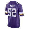 Custom #52 Purple MIN Football Shirt Top