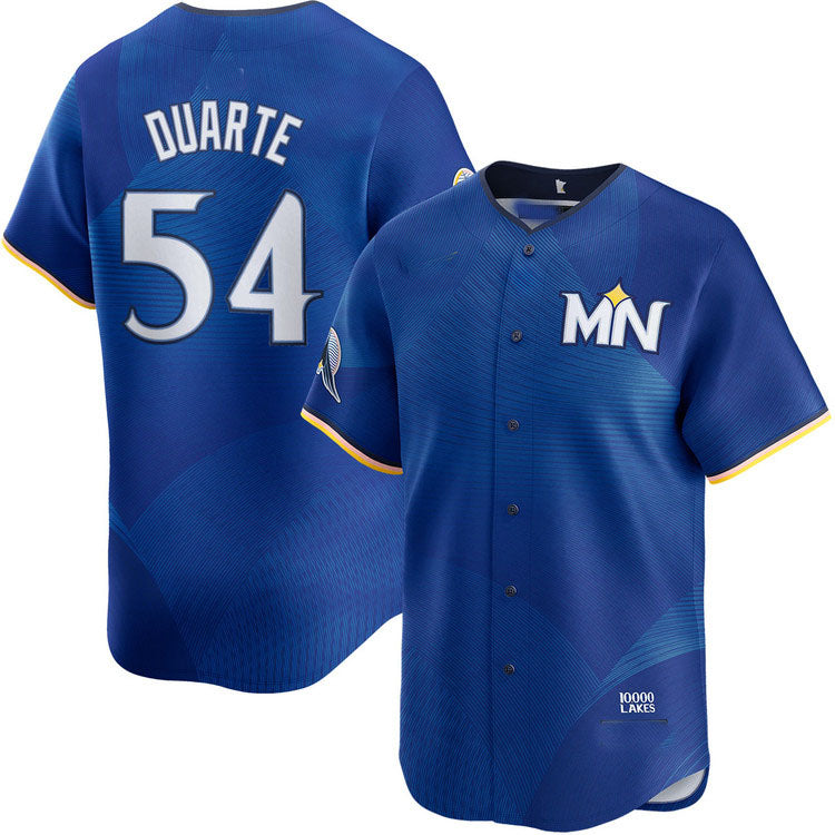 Custom #54 City Connect MIN Baseball Shirt Top
