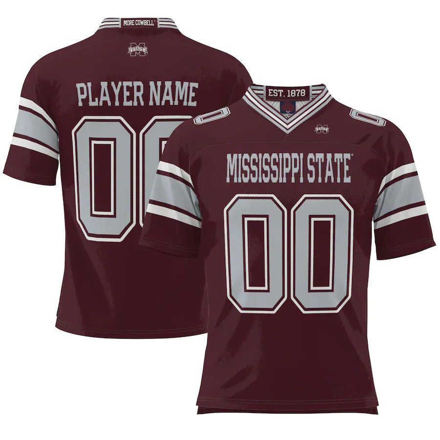 Custom Maroon Football Shirt Top