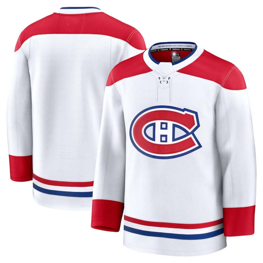 Custom White MTL Hockey Shirt Top