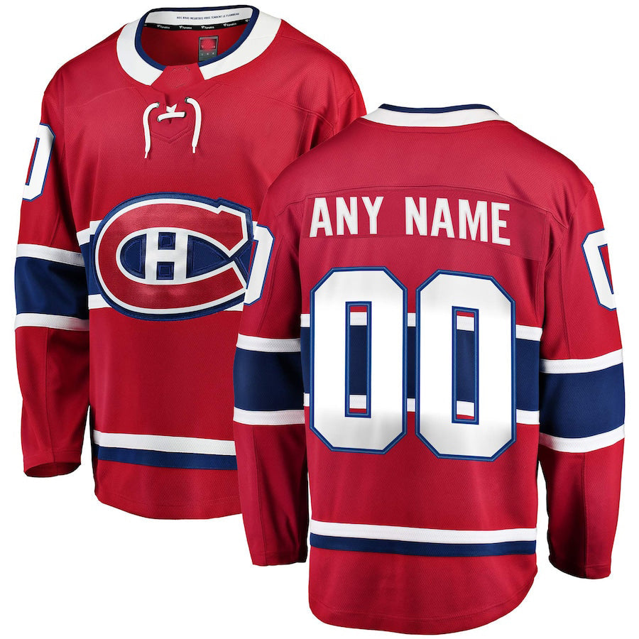 Custom Red MTL Hockey Shirt Top
