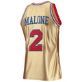 Custom #2 Gold 1982 PHI Basketball Shirt Top