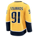 Custom #91 Gold NSH Hockey Shirt Top