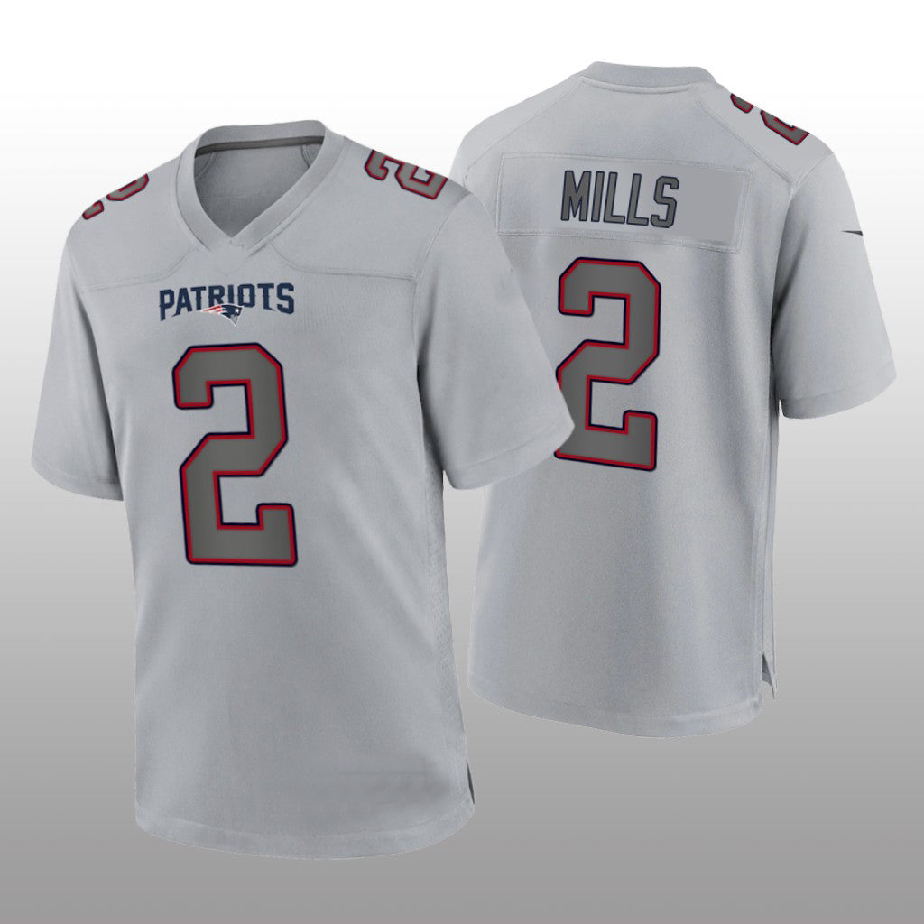 Custom #22 Gray NE Football Shirt Top