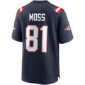 Custom #81 Navy NE Football Shirt Top