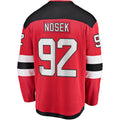 Custom #92 Red NJD Hockey Shirt Top