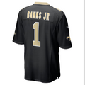 Custom #1 Black 2025 NO Football Shirt Top