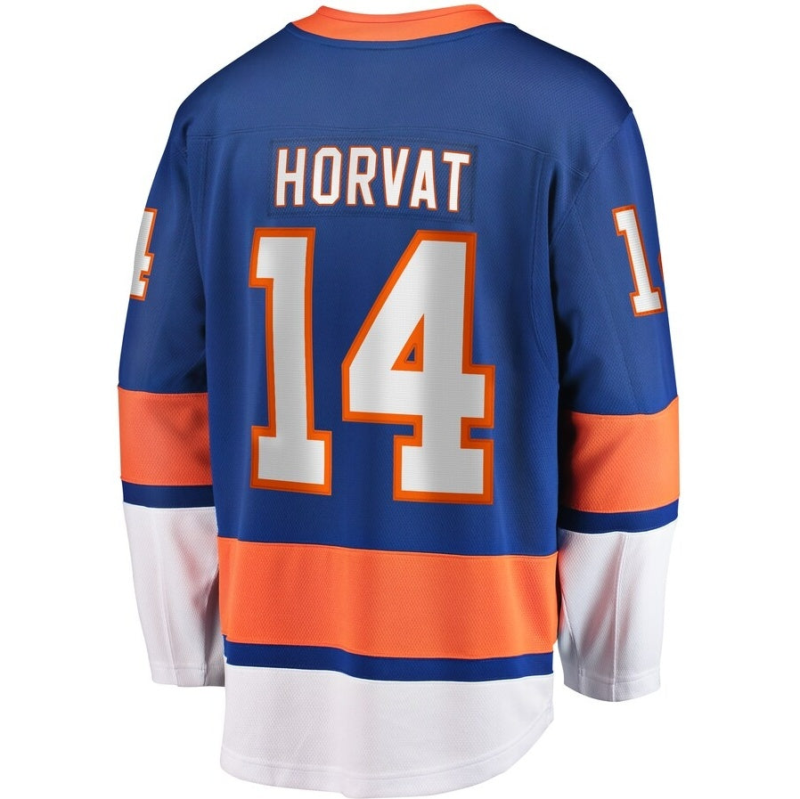 Custom #14 Blue NYI Hockey Shirt Top