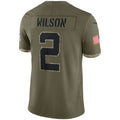 Custom #2 Olive 2022 NYJ Football Shirt Top