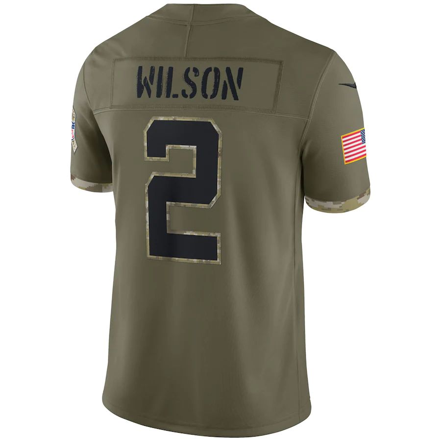 Custom #2 Olive 2022 NYJ Football Shirt Top