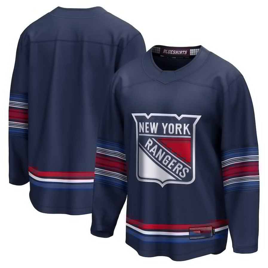 Custom Navy Hockey Shirt Top