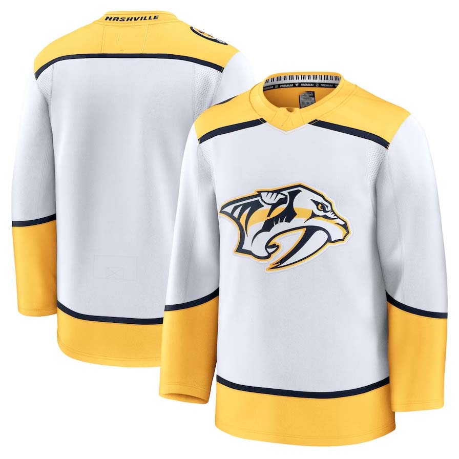 Custom White NSH Hockey Shirt Top