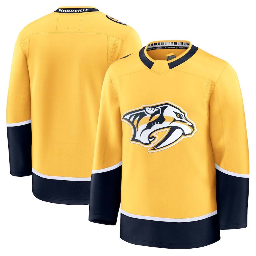 Custom Yellow NSH Hockey Shirt Top