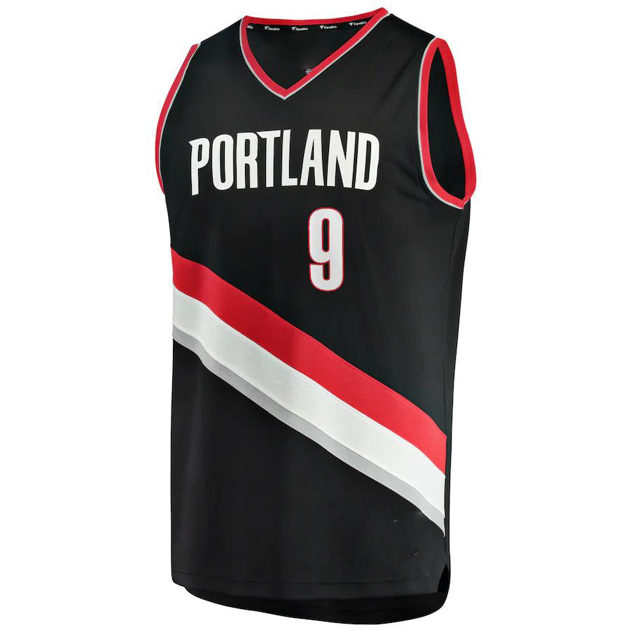 Custom #9 Black POR Basketball Shirt Top