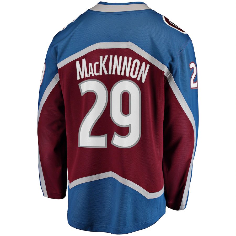 Custom #29 Burgundy COL Hockey Shirt Top