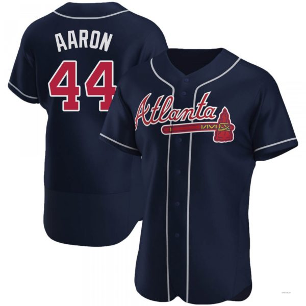 Custom #44 Navy ATL Baseball Shirt Top