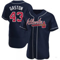 Custom #43 Navy ATL Baseball Shirt Top