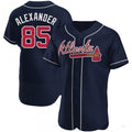 Custom #85 Navy ATL Baseball Shirt Top