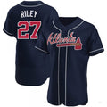 Custom #27 Navy ATL Baseball Shirt Top