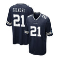 Custom #21 Navy DAL Football Shirt Top