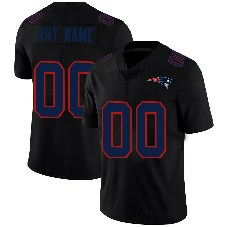 Custom Black NE Football Shirt Top