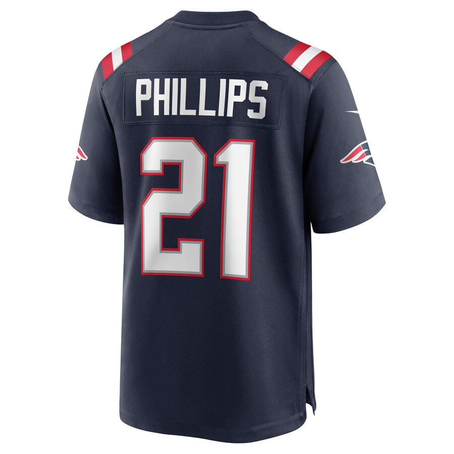 Custom #21 Navy NE Football Shirt Top